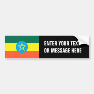 Ethiopia Flag Bumper Sticker