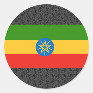 Ethiopia Flag Classic Round Sticker