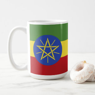 Ethiopia flag coffee mug