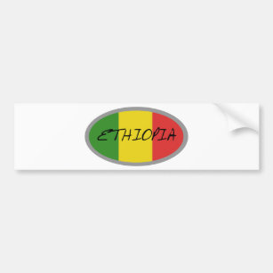 Ethiopia flag design! bumper sticker
