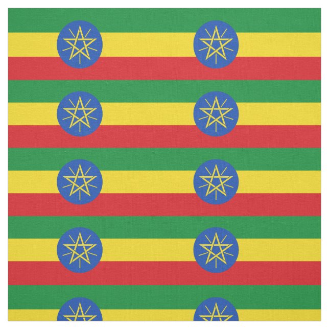 Ethiopia Flag Fabric (Swatch)