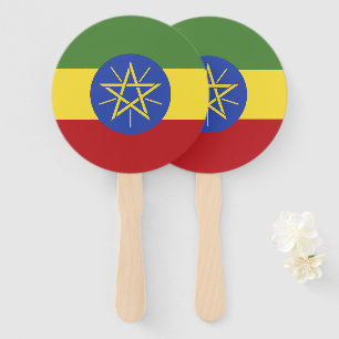 Ethiopia flag hand fan