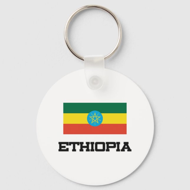 Ethiopia Flag Key Ring (Front)