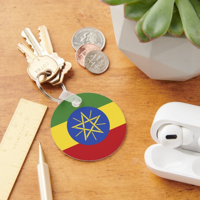 Ethiopia flag key ring (Desk)