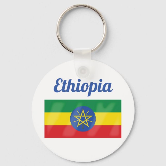 Ethiopia Flag  Key Ring (Front)