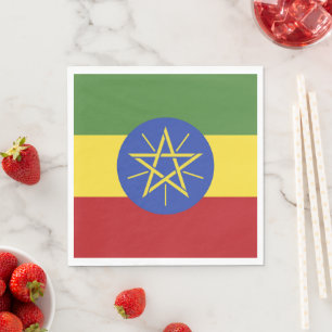Ethiopia flag napkin