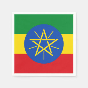 Ethiopia Flag Napkin