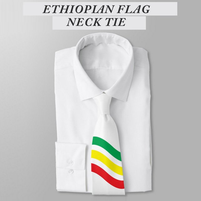 Ethiopia Flag Neck Tie (Creator Uploaded)