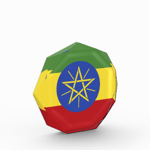 Ethiopia flag photo block
