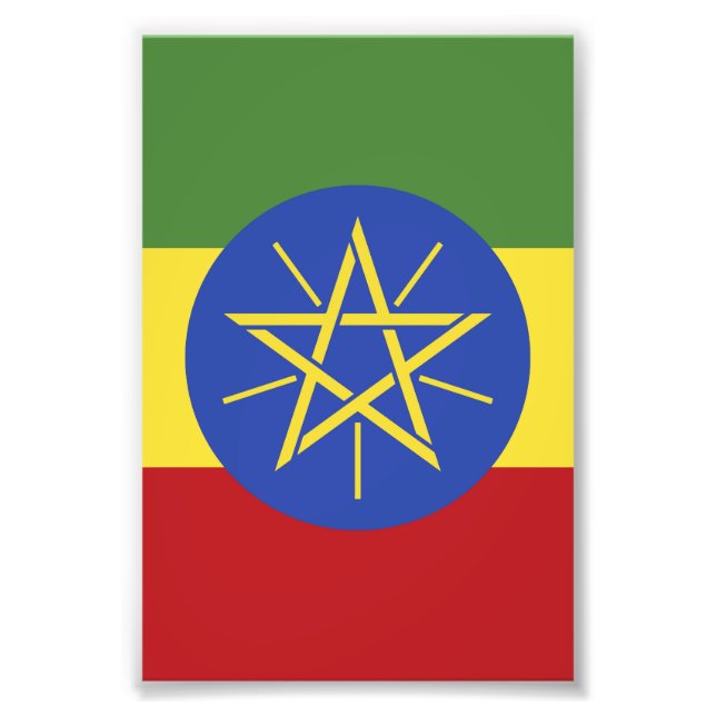 Ethiopia flag photo print (Front)