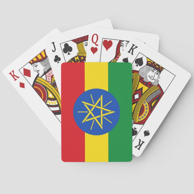 Ethiopia Flag Playing Cards (Back)