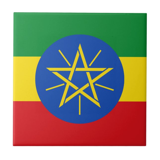 Ethiopia Flag Tile (Front)