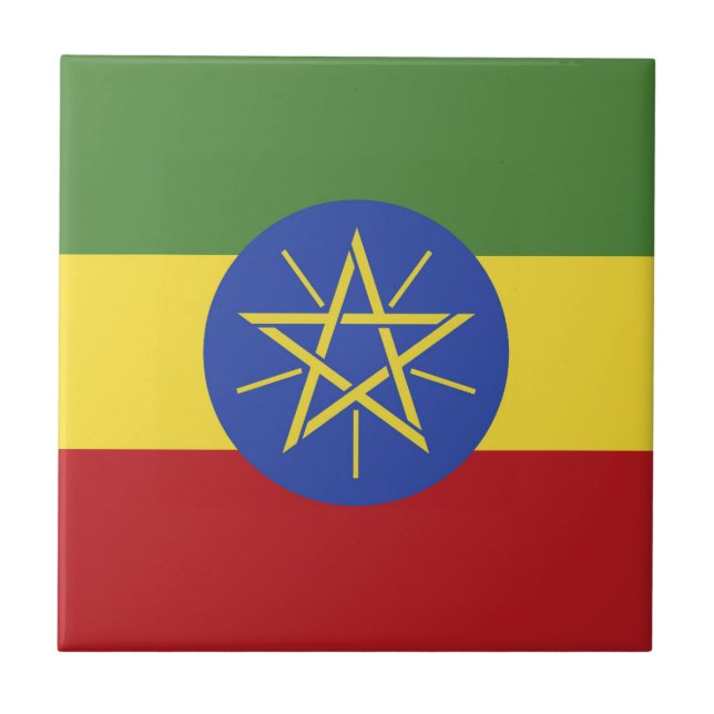 Ethiopia flag tile (Front)