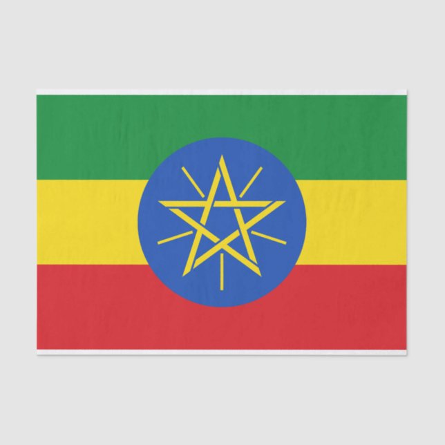 Ethiopia Flag Tissue Paper (Front)
