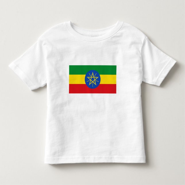 Ethiopia Flag Toddler T-Shirt (Front)