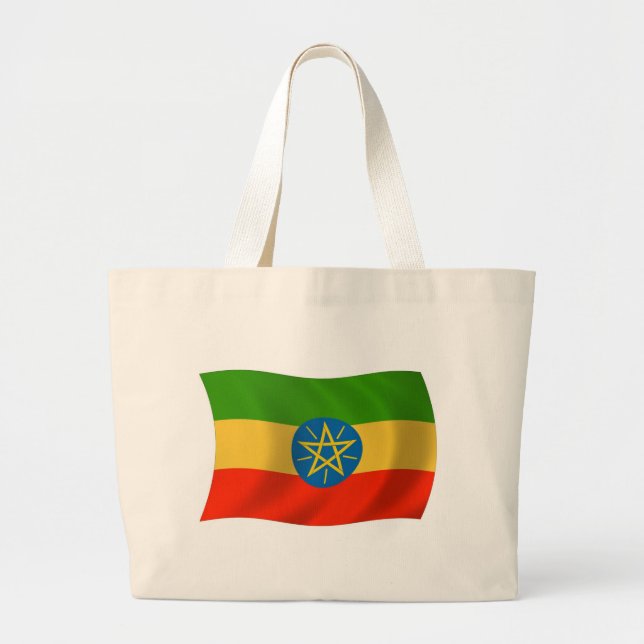 Ethiopia Flag Tote Bag (Front)