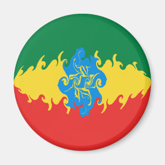Ethiopia Gnarly Flag Magnet