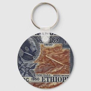 Ethiopia Haile Selassie Rasta Jah Rastafari Roots Key Ring