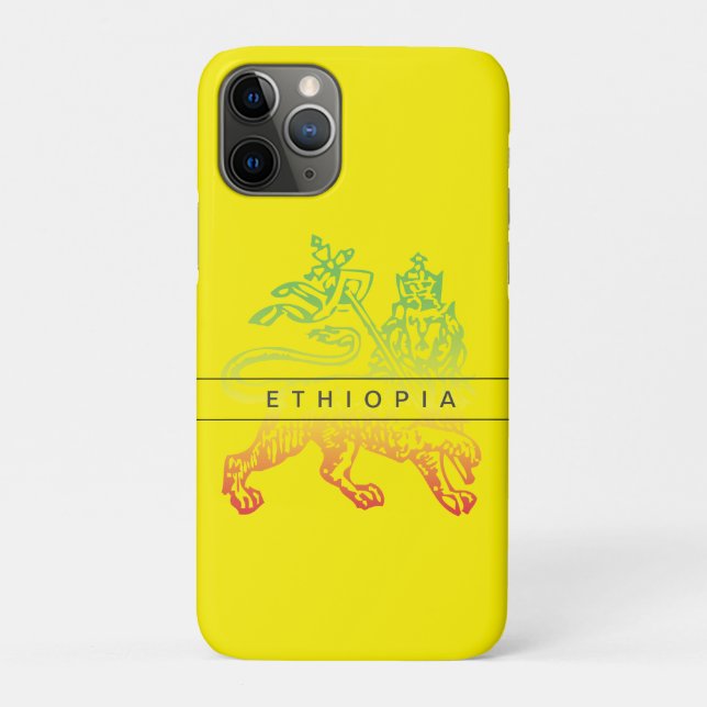 Ethiopia Lion of Judah  Case-Mate iPhone Case (Back)