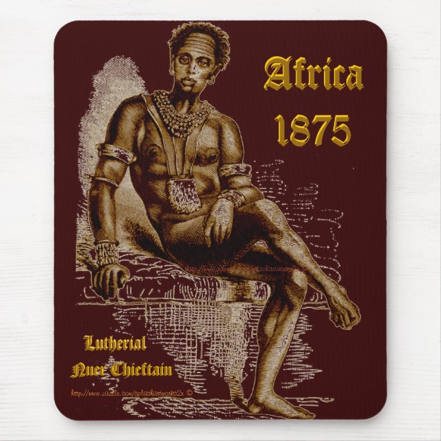 Ethiopia-Lutherial-African Nuer Chief - Ethiopia Mouse Pad (Front)
