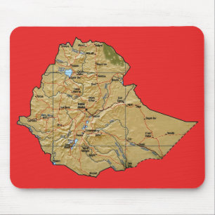 Ethiopia Map Mousepad