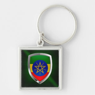 Ethiopia Mettalic Emblem Key Ring