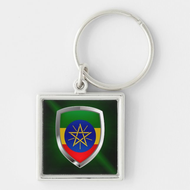 Ethiopia Mettalic Emblem Key Ring (Front)