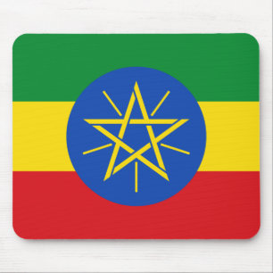 Ethiopia National World Flag Mouse Pad