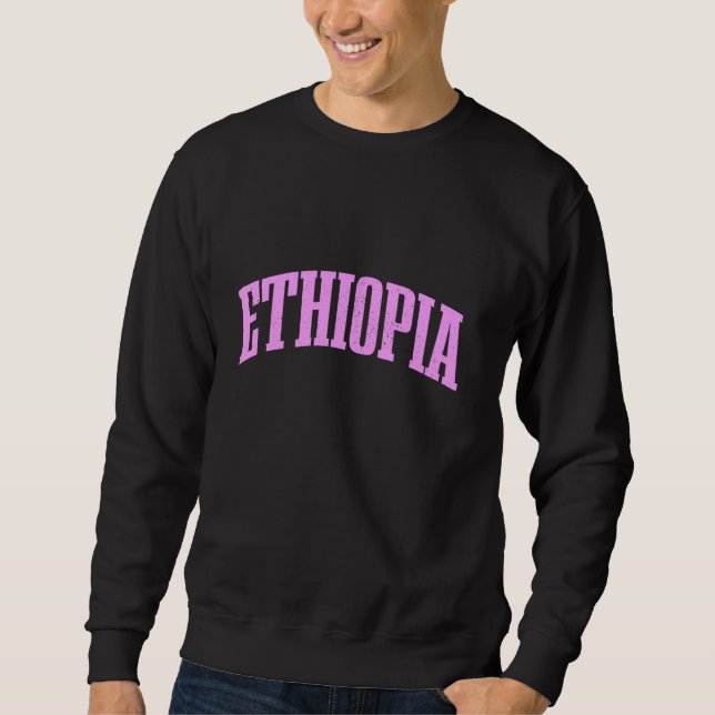 Ethiopia Pride Ethiopian Roots Heritage Sweatshirt (Front)