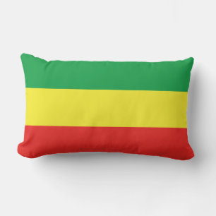 Ethiopia Rasta Flag Lumbar Cushion
