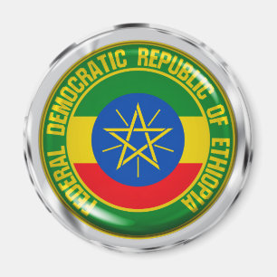 Ethiopia Round Emblem Magnet