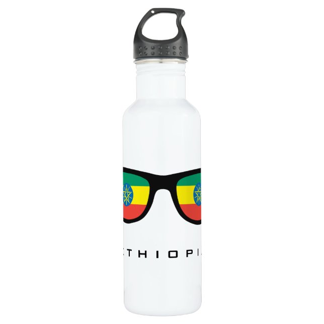 Ethiopia Shades custom water bottles (Front)