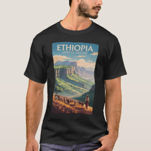 Ethiopia Shepard Herd Travel Art Vintage T-Shirt
