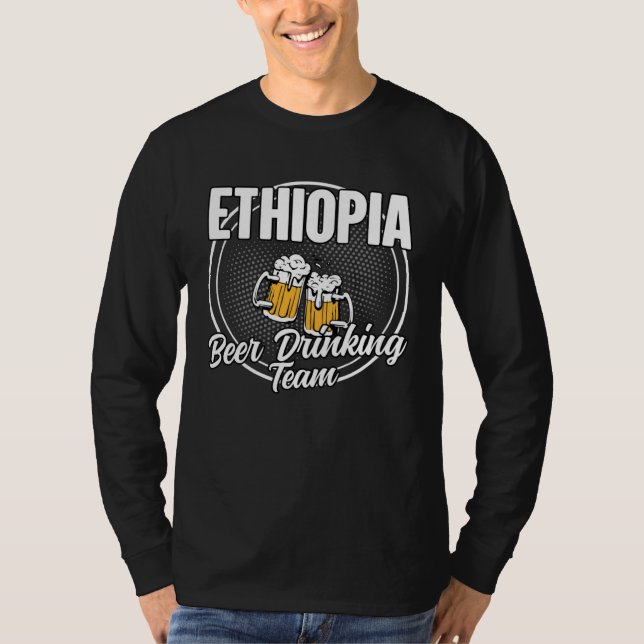 Ethiopia Squad Ale  Ethiopian Beer Drinking Team T-Shirt (Front)