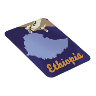 Ethiopia travel poster magnet