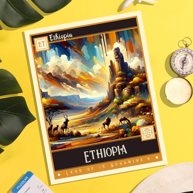 Ethiopia | Vintage Painting Postcard (Creator Uploaded)