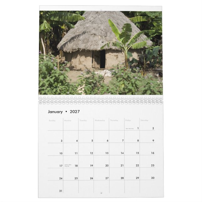 Ethiopia Wall Calendar (Jan 2027)