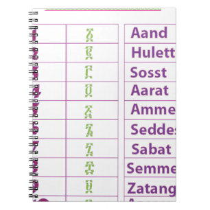 Ethiopian/Amharic Numbers Notebook