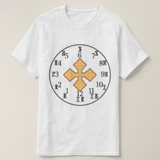 Ethiopian Bible Clock - Amharic & English Numbers T-Shirt