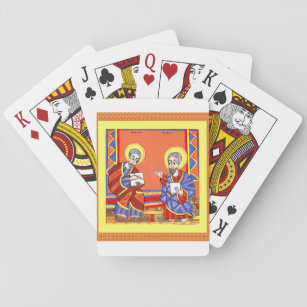 Ethiopian-Bible-Saint-Luke-Saint-John Playing Cards