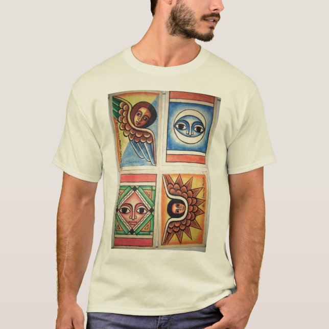 Ethiopian Church Painting - Natural T-Shirt (Front)