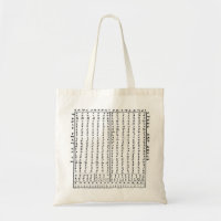 Ethiopian Classic Amharic AlphaBet Tote Bag