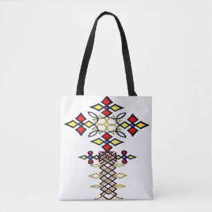 Ethiopian Classic Cross Meskel - Color Tote Bag
