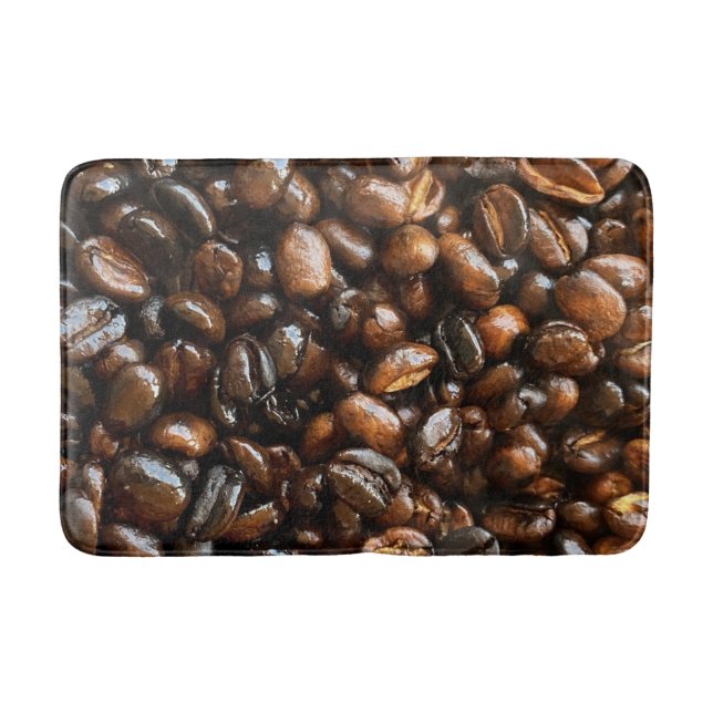 Ethiopian Coffee Beans Photography Pattern Gifts Bath Mat (Front)