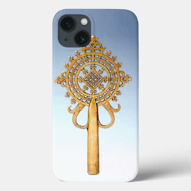 Ethiopian Cross Iphone Cover (Back)