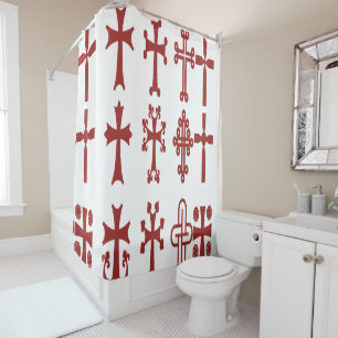 Ethiopian Cross Shower Curtain
