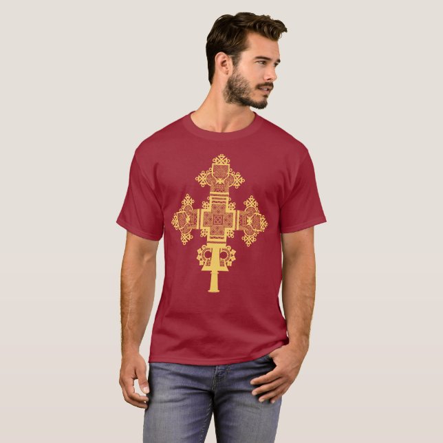 Ethiopian Cross T-Shirt (Front Full)