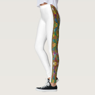 Ethiopian Ethnic Pattern / Saba Tilet Leggings