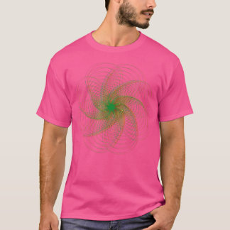 Ethiopian Flag African Vibes Circle Art Optical Il T-Shirt