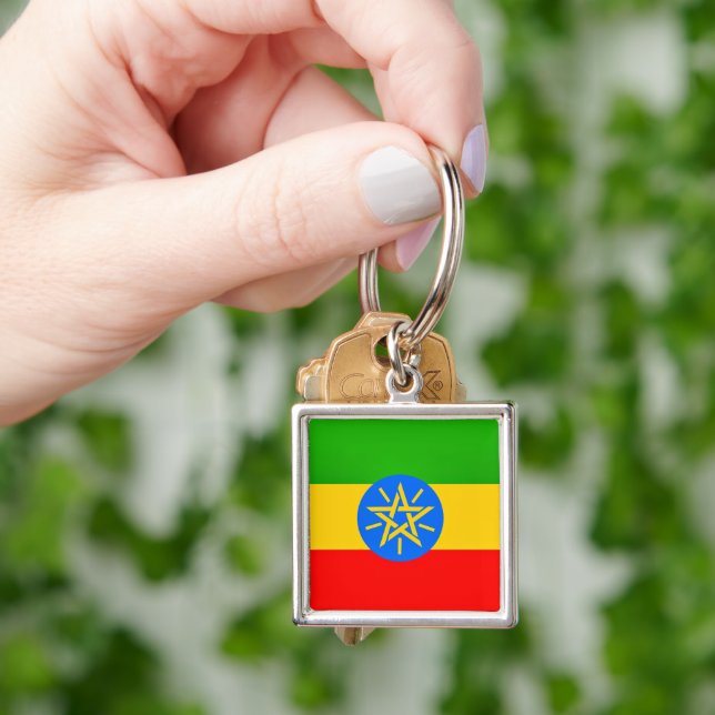 Ethiopian flag key ring (Hand)
